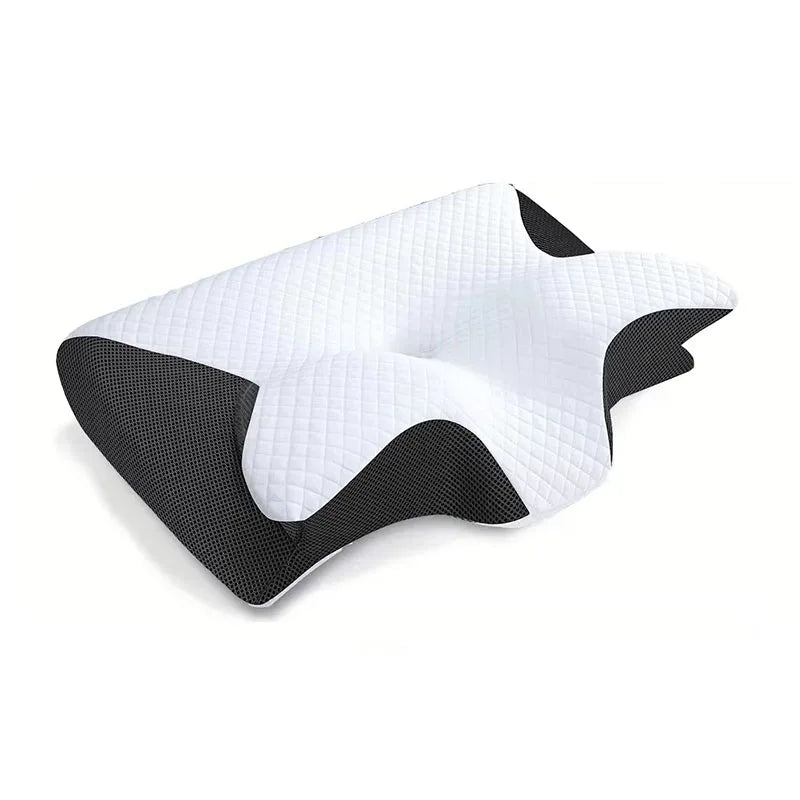 Hot-quality memory foam protection slow rebound pressure reduction butterfly pillow ergonomic horn protection neck pillow