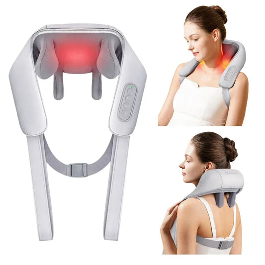 Portable Mini Shiatsu Neck & Trapezius Muscle Massager for Relaxation & Pain Relief