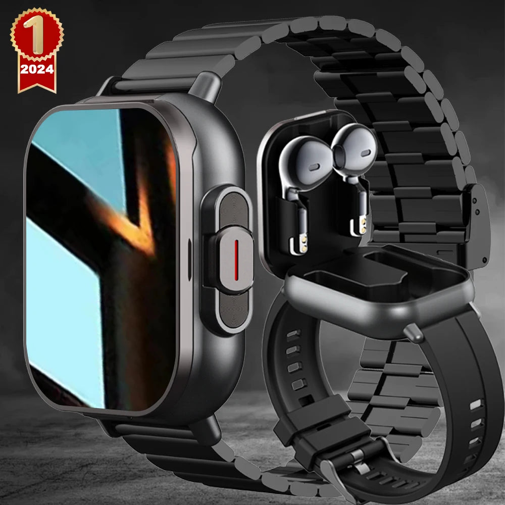 New GPS Smart Watch for Men - Built-in Earphones, Sport Fitness Tracker, Bluetooth Call & Weather Display for Xiaomi & Huawei