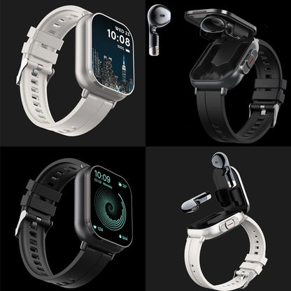 GPS Smart Watch D8: 2-in-1 TWS Headset with Bluetooth, Heart Rate & Blood Pressure Monitoring