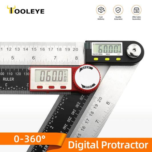 Digital Goniometer Protractor – 360° Electronic Angle Measurement Tool for Woodworking