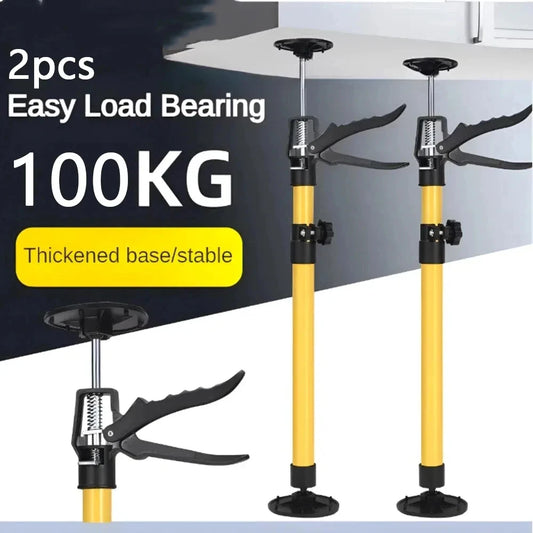 2Pcs Telescopic Support Rods – Non-Slip, Labor-Saving Jack for Cabinets & Drywall
