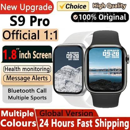 Smart Watch S9 Pro 2.01 Full Touch Bluetooth Calls Sleep Monitoring Multiple Sport Modes 100+ Dials Smartwatch For Android iOS