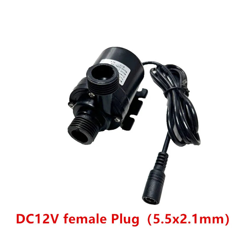Ultra Quiet DC 12V/24V Brushless Submersible Water Pump for Aquarium, Pond, Fountain, Fish Tank