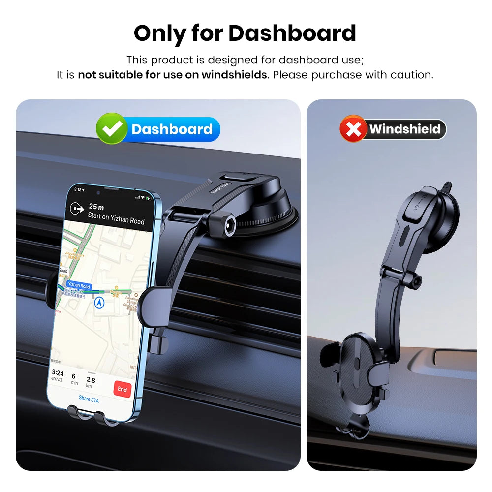 TOPK Car Phone Holder Stand Gravity Dashboard Phone Holder Mobile Phone Support Universal For iPhone 13 12 11 Xiaomi Samsung