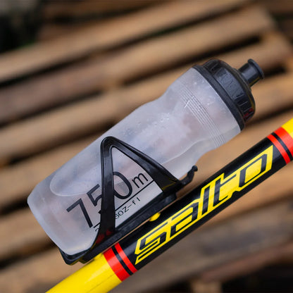 ZTTO 750ml High-Quality Cycling Water Bottle PP Material Wide-mouth Opening Squeezable Body with Bottle Cage