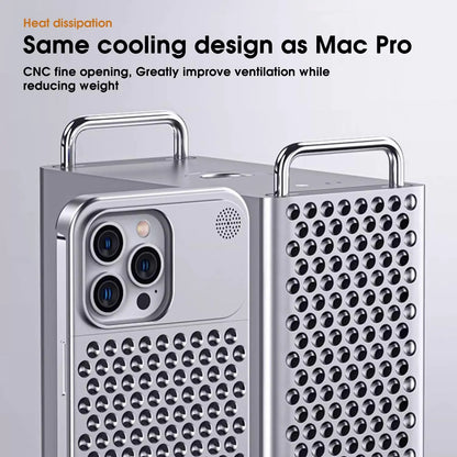 Metal Heat Dissipation Phone Case For iPhone 13 12 14 15 16 Pro Max Plus 16Pro