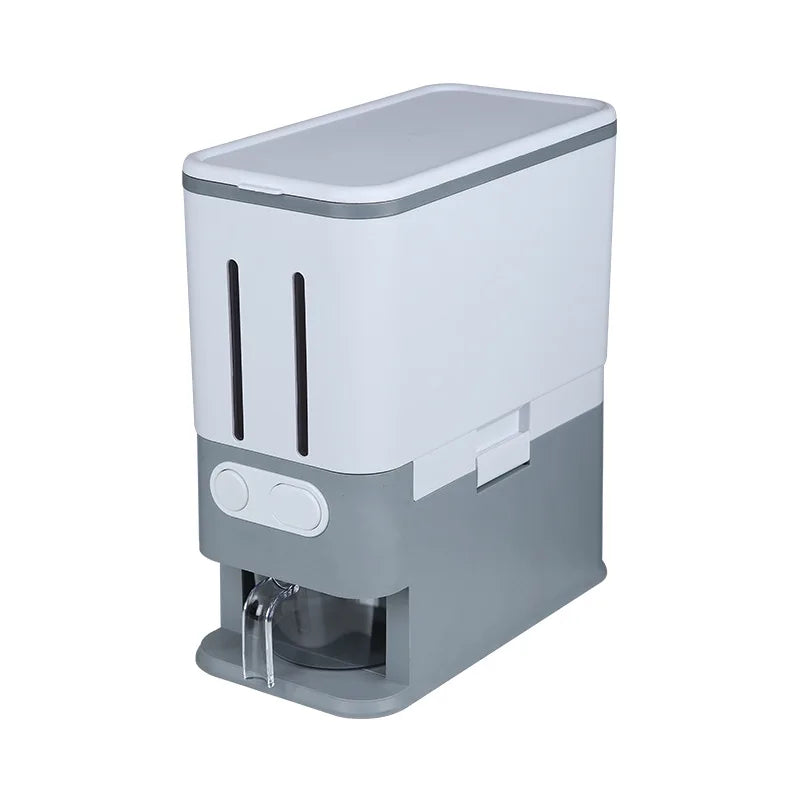 Multifunctional Rotating Food Storage Box With Lid Moisture Insect Proof Grain Organizer Moisture Proof Separat Rice Bucket