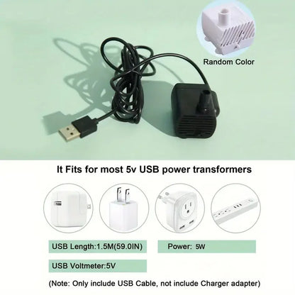 1L USB Electric Pet Water Fountain – Automatic Cat Drinking Bowl with Filter, Silent Dispenser for Cats & Small Pets