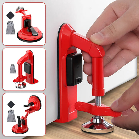Portable Alarm Door Stopper – Suction Cup Lock Brace for Self-Defense & Anti-Theft Security