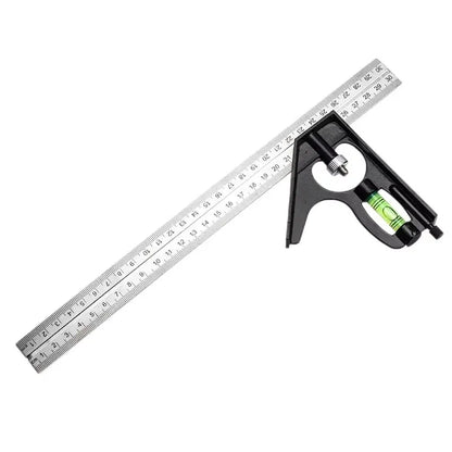 Multifunctional Adjustable Ruler & Protractor – Right Angle Movable Measuring Tool
