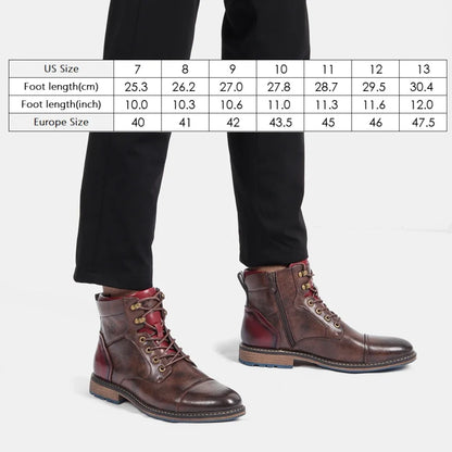 2024 Men's Fashion Boots – Comfortable Leather Footwear