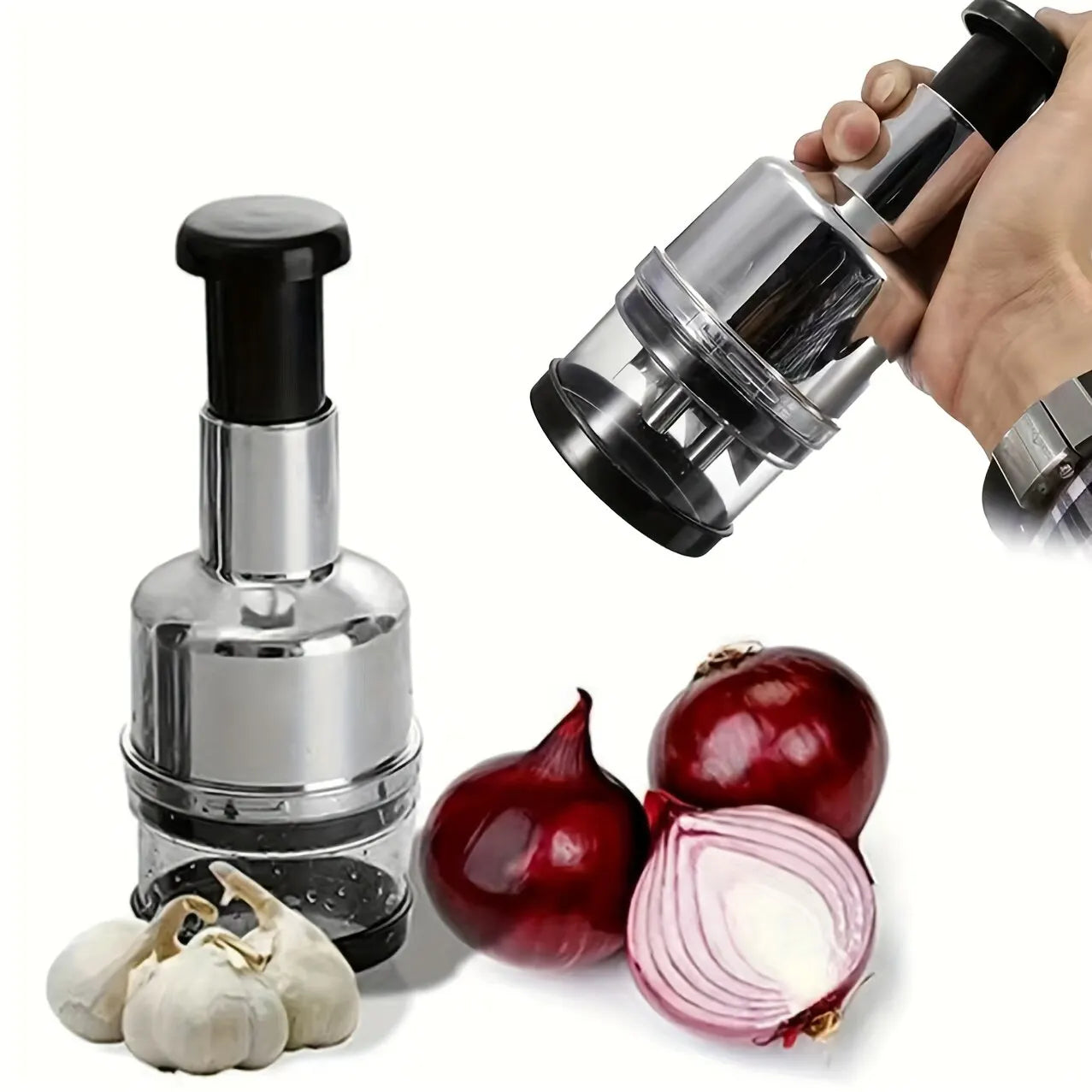 Manual Garlic Masher - Multifunctional Garlic Press For Kitchen, Make Delicious Garlic Dishes