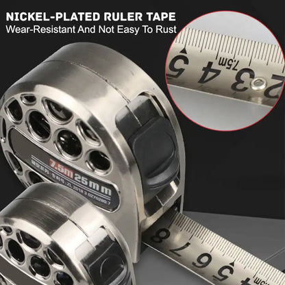 3/5/7.5M Metric Tape Measure Stainless Steel Anti-corrosion Retractable Metric Ruler Hollow Design Woodworking Measuring Tool