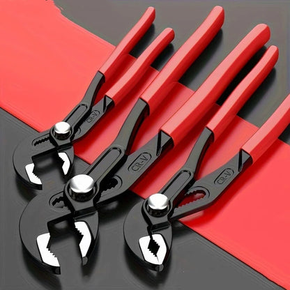 7/10/12 Inch Adjustable Water Pump Pliers – Quick-Release Plumbing Pliers, Pipe Wrench Clamp Tool for Household & DIY Use