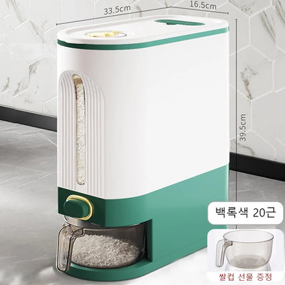 Home Rice Bucket - Insect-proof and Moisture-proof Sealed Container - Food-grade Storage Bin for Rice