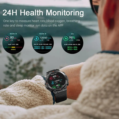 MD56 Smart Watch for Men – 1.39" HD Display, Bluetooth Calling, Fitness Tracker with Heart Rate Monitor, 400mAh, Android & iOS Compatible
