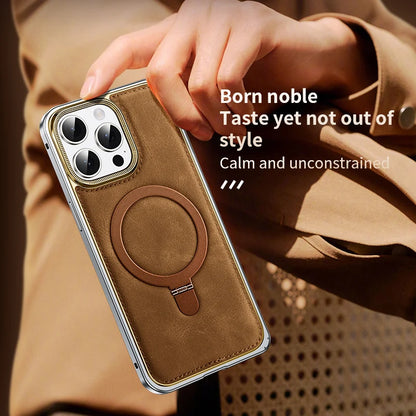 Luxury Business Leather Phone Case for iPhone 14/15 Pro Max