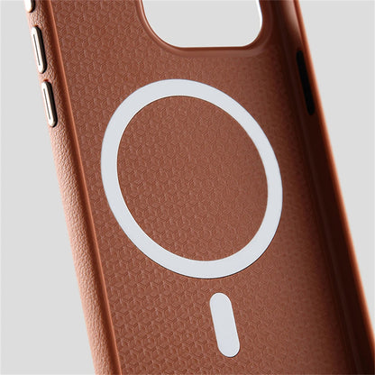 Luxury Business PU Leather MagSafe Case for iPhone 16/15/14 Pro Max