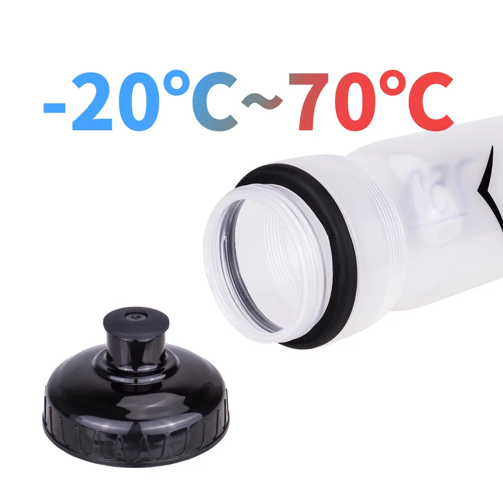 ZTTO 750ml High-Quality Cycling Water Bottle PP Material Wide-mouth Opening Squeezable Body with Bottle Cage