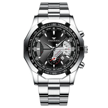 FNGEEN Men Quartz Watches Fashion Concept Decorative Dial Casual Military Sports Wristwatch Waterproof Date Luxury Men's Clock