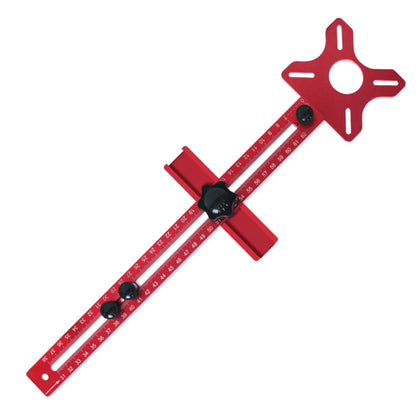 Extended 3 in 1 Router Milling Groove Bracket,9-61cm Radius Router Circle Cutting Jig,Aluminum Cabinet Hardware Jig for Woodwork