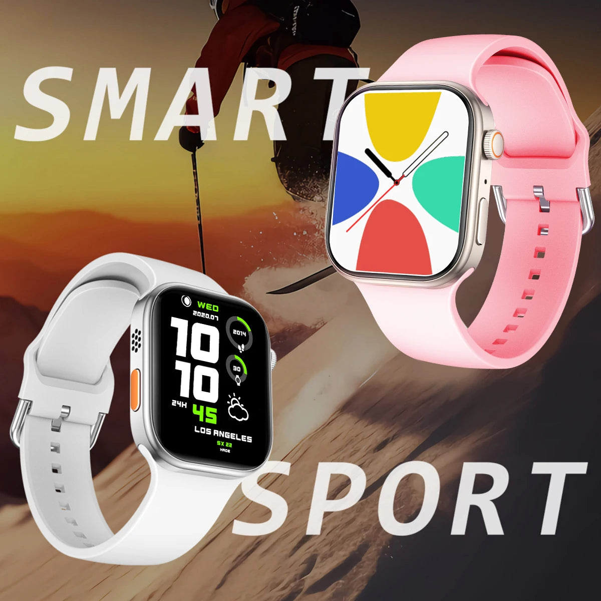 Smart watch, wireless calling /dial, multi -Sport mode, calling reminder and rejection,  Custom Wallpaper,for iPhon