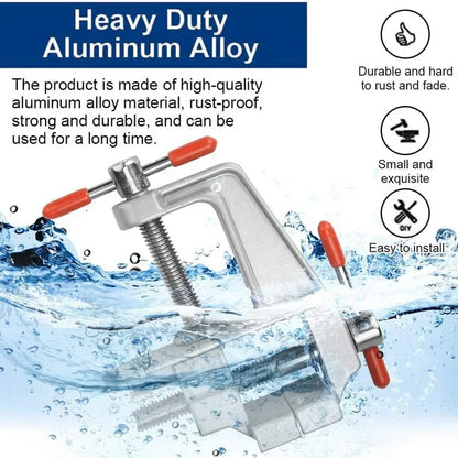 3.5" Mini Bench Vise – Multifunctional Aluminum Clamp for Jewelry & Hobby Work