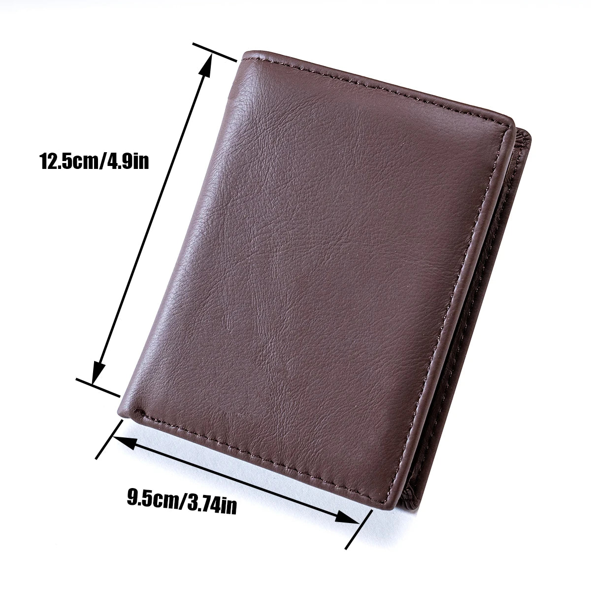 Genuine Leather Wallets For Men Coin Purse Vintage Vertical Short Multi Function ID Credit Card Holder Money Bag men's wallet