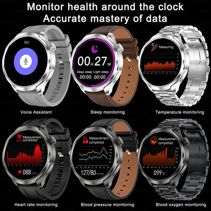 2024 New For HUAWEI Sports Waterproof Smart Bracelet Men Watch 1.85 inch AMOLED Screen GPS NFC Compass Bluetooth Call Smartwatch