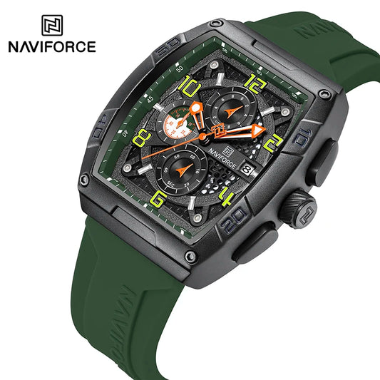 Men’s Multifunction Quartz Watch – Large Dial Sport Wristwatch with Calendar & Durable TPU Strap