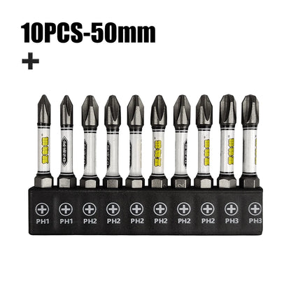 1/4 Screwdriver Bit Set Impact Drill Batch Head Torx Hexagonal Cross Head Magnetic Tamper Proof Screwdriver Bits