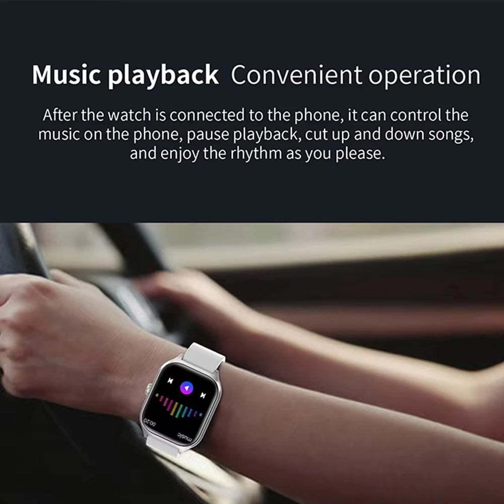 H9 Pro MAX Smart Watch – 2.01" HD Display, Bluetooth Calling, Message Alerts, Multi-Sport Modes, Smartwatch for Men & Women