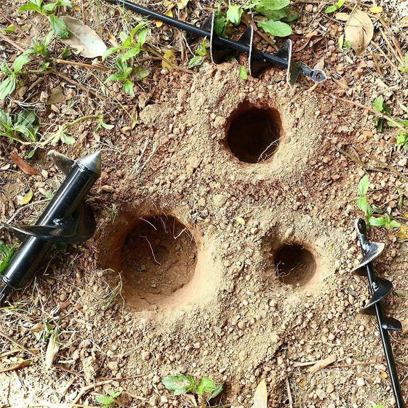 Heavy Duty Garden Auger Drill Bit – Spiral Bit for Planting, Bulbs & Post Hole Digging