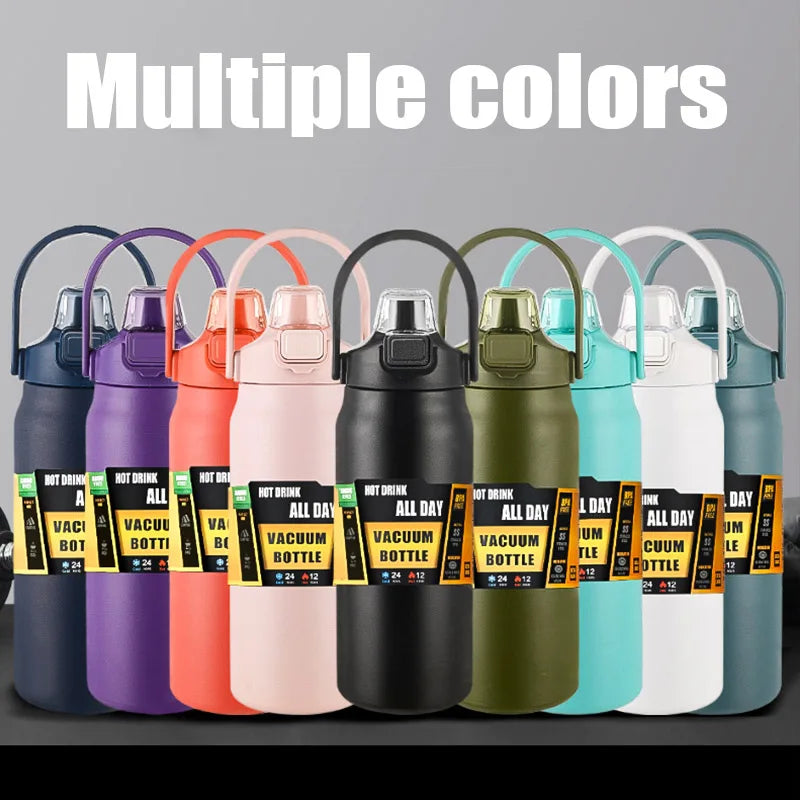 1500ML Stainless Steel Thermo Bottle Portable Thermos Large Capacity Thermo Water Bottle Tumbler Thermoses Outdoor Vacuum Flasks