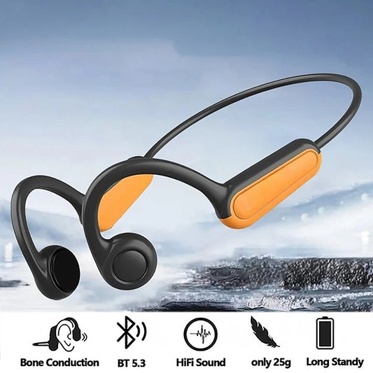 Bone Conduction Earphones Bluetooth 5.3 Sports Wireless Headphones Ear Hook Waterproof Headset for Running Driving